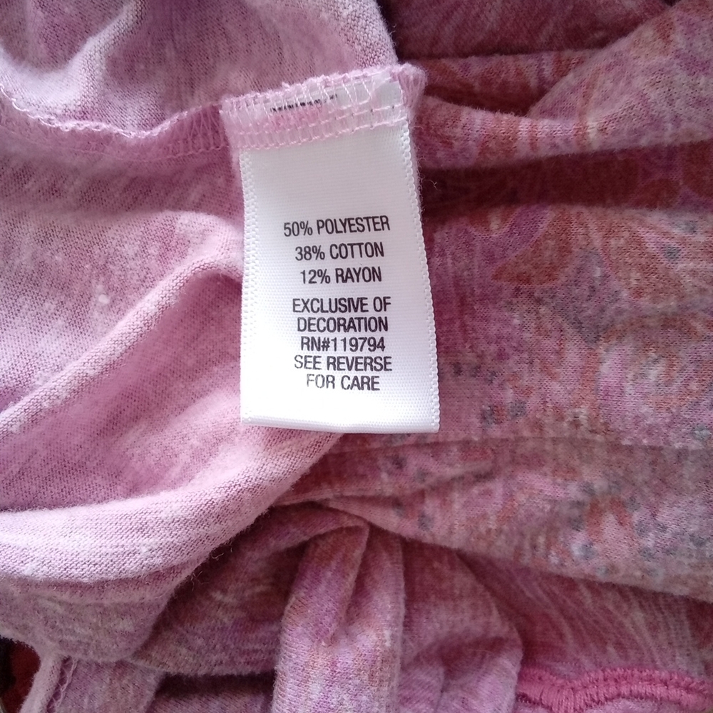 Apt. 9 Pink Ombre Lace-Back Scoop-Neck Tunic Top, Size 2X - Picture 9 of 10